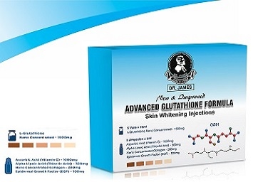 Dr James Glutathione Skin Whitening Injection 1500mg